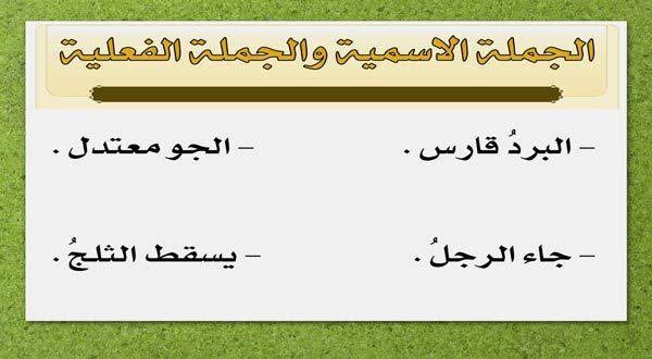 موضوع عن الجملة الاسمية - عناصر الجملة الاسمية فى اللغة العربية 3976 1