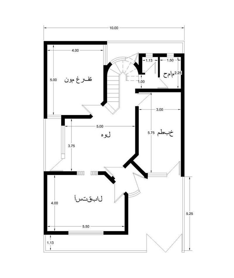 تصميم منزل 150 متر واجهة واحدة - مساحة 150 متر تبني عليها اجمل منزل 3357 4