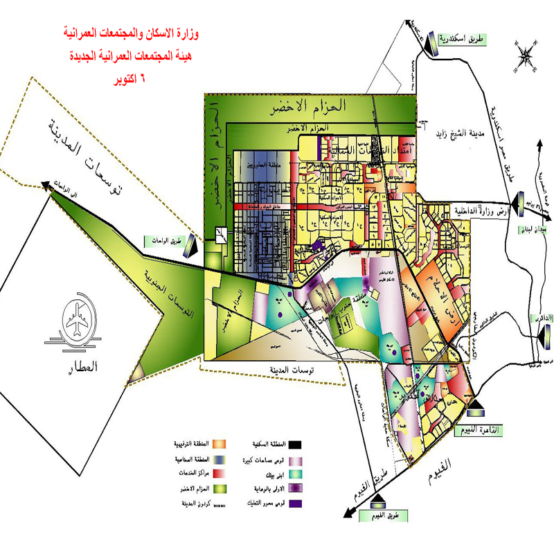 خريطة 6 اكتوبر التوسعات الشمالية - اين تقع التوسعات الشمالية 3676 1